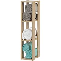 Marca Amazon - Iris Ohyama OWR-200 - Estante abierto de madera con 3 compartimentos y armario- 3 estantes de madera…
